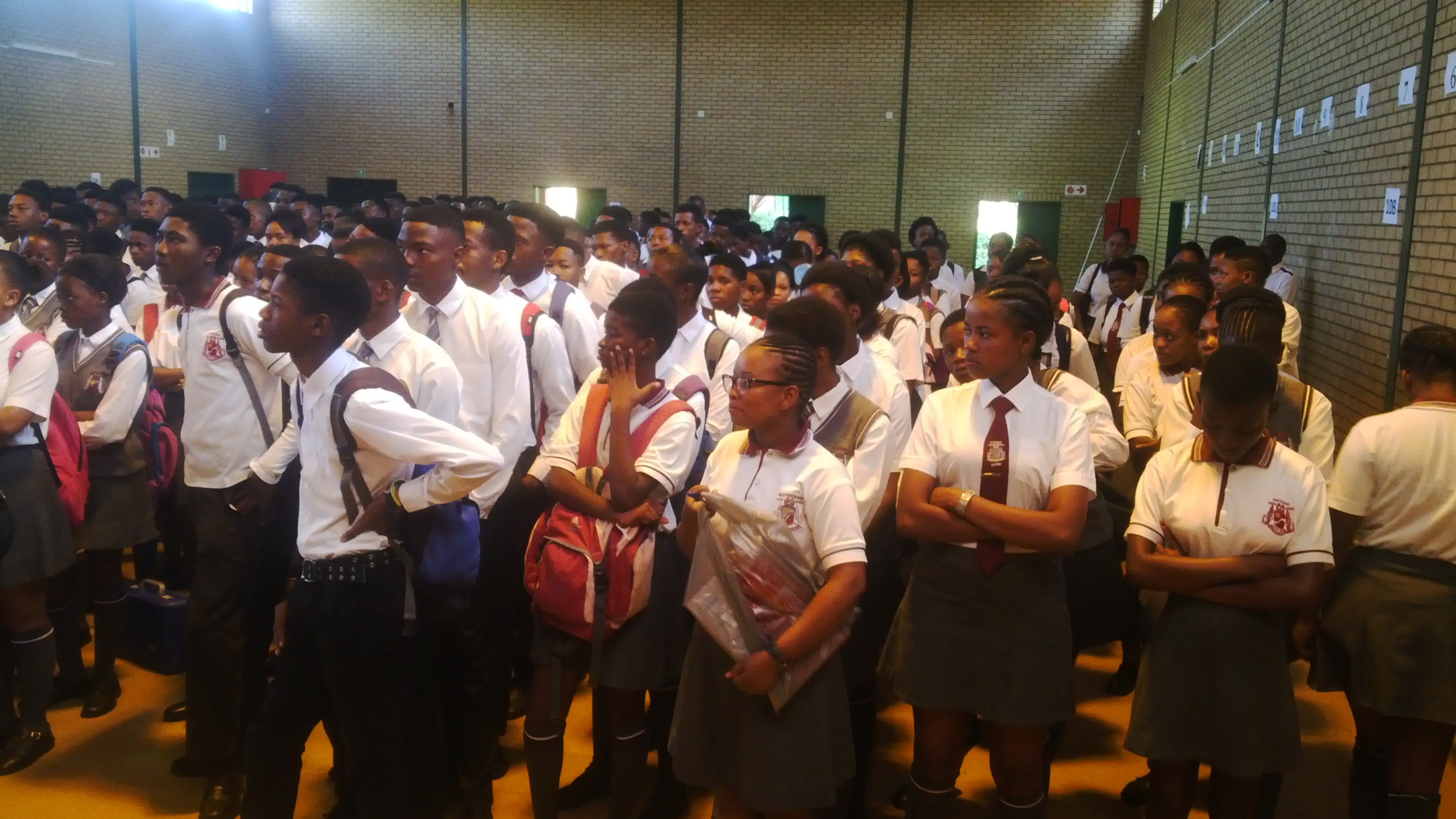 Bafokeng Secondary learners